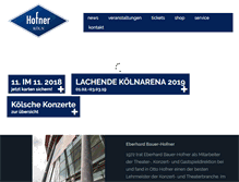 Tablet Screenshot of konzert-hofner.com